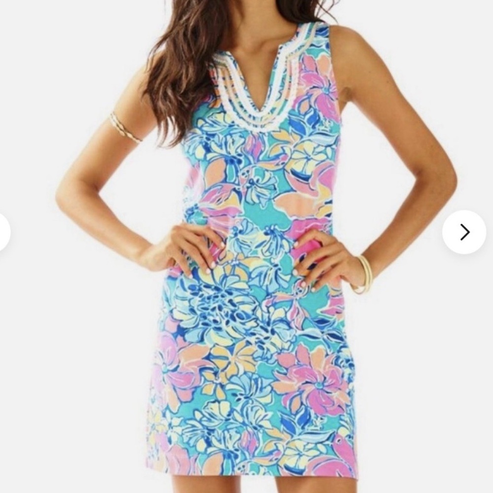 Lilly Pulitzer Harper shift seaside aqua breezy babe